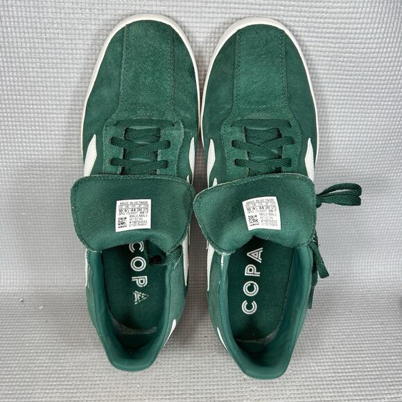 Adidas VINTAGE Copa Super Mens Size 10 B37086 Green Suede White Shoes Sneakers - Picture 9 of 11